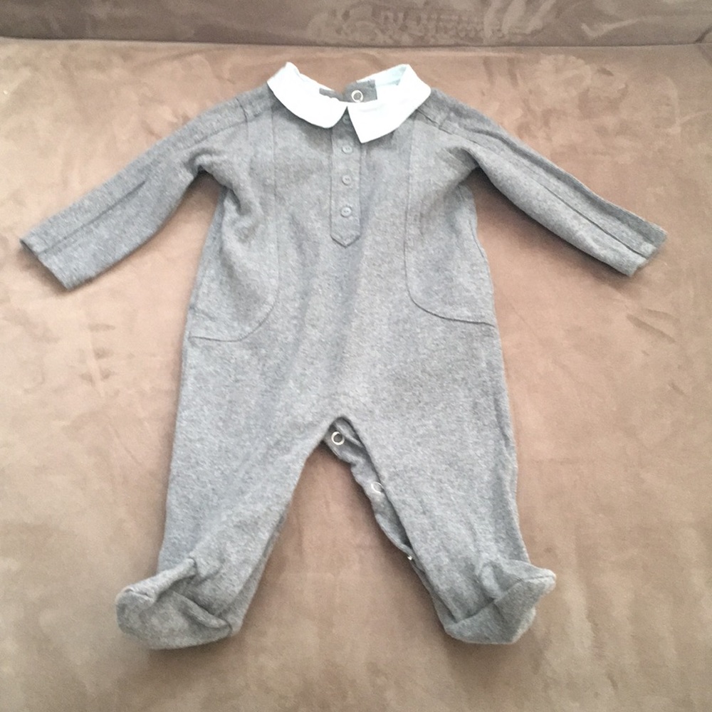 Baby’s First Impressions footed cotton PJ
